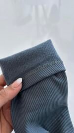 Collants côtelés gris Fonce – Image 3
