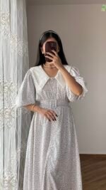 Dress white black – Image 5