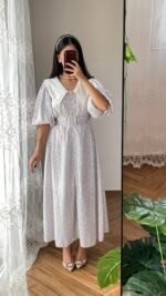 Dress white black – Image 3