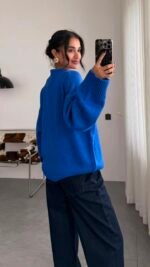 Elyra Sax Blue Sweater – Image 2