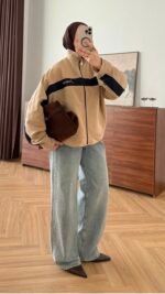 Premium Bomber Jacket Beige
