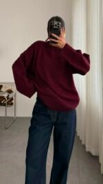 Elyra burgundy sweater