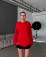 Elyra red sweater – Image 2
