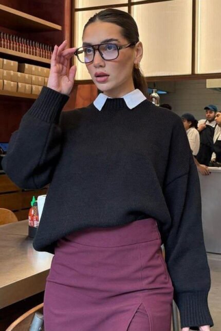 Elyra black sweater