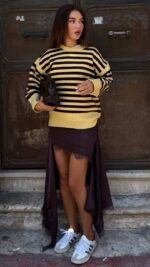 Yellow Striped Knit