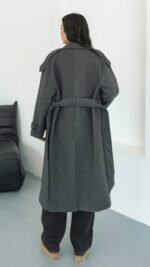 Premium Modern dark grey Coat – Image 2