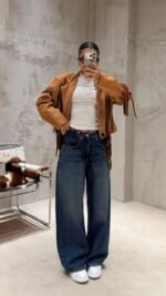 Wide Wide Leg Navy Blue Jean