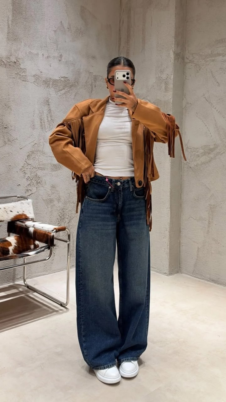 Oplus_16908288 Wide Wide Leg Navy Blue Jean – Image 1