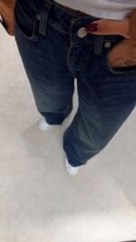 Wide Wide Leg Navy Blue Jean – Image 3