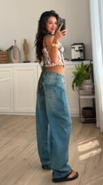 Veloria Ballon Blue Vintage Jeans – Image 2